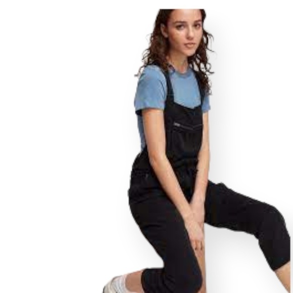 Aritzia Wilfred Valetta Black Lyocoel Overalls SZ XS - Picture 7 of 13